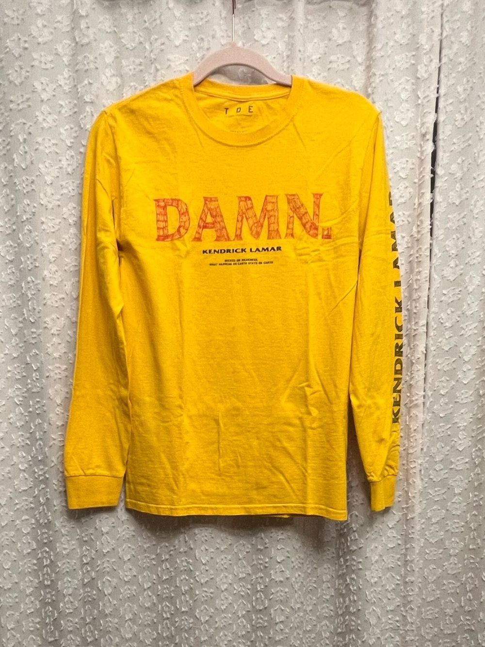 Official Kendrick Lamar Small DAMN Album Tour Long Sleeve Shirt TDE
